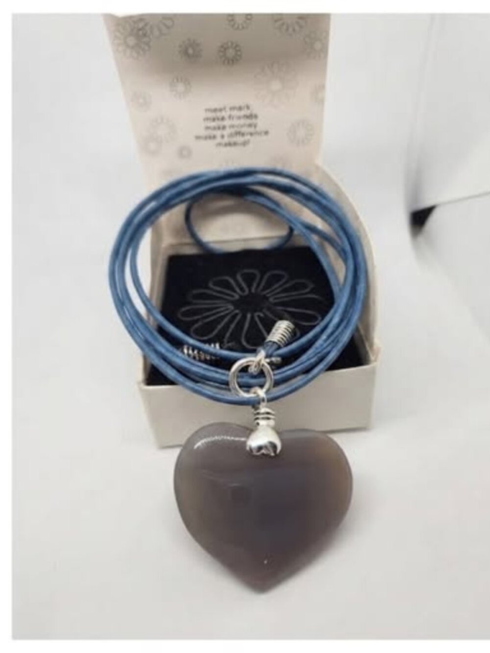 AVON Mark Heart of Stone necklace still in box